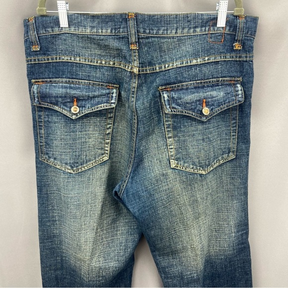 Vintage Karl Kani Gold Jean 38 x 33 90s HIp Hop Streetwear Flap Pockets - Picture 6 of 10